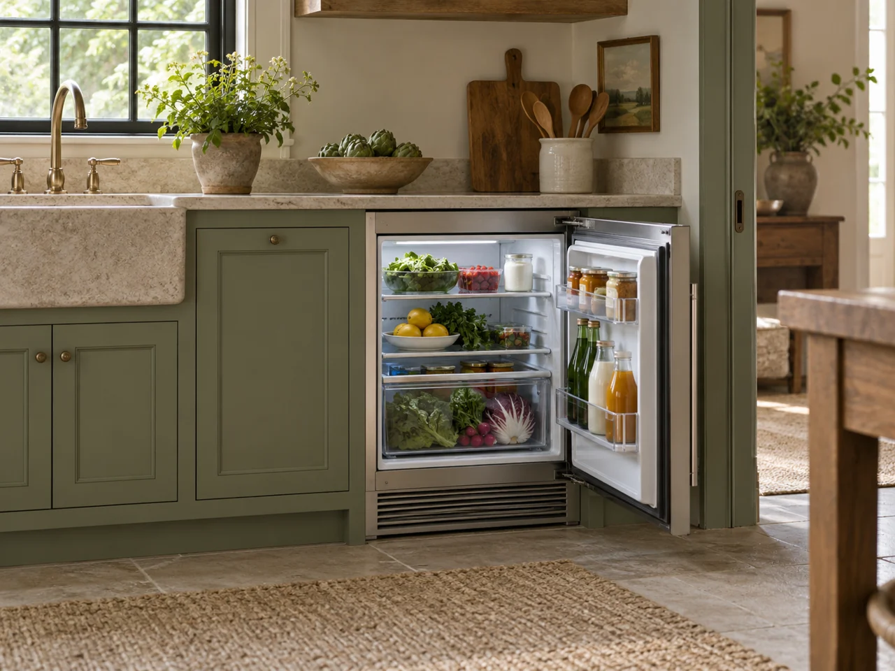 Illustration of Sub-Zero undercounter refrigerator