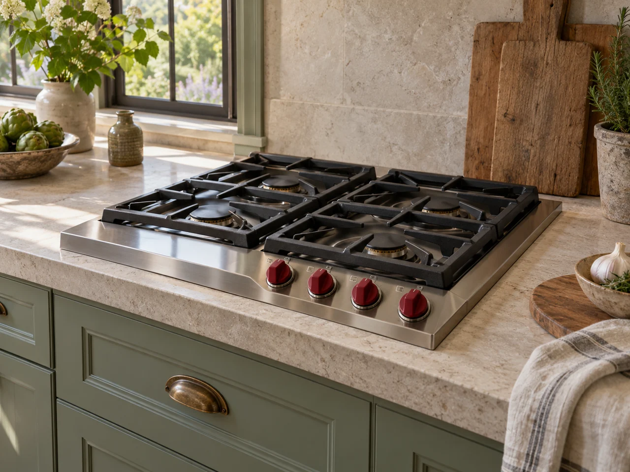 Illustration of Wolf cooktop